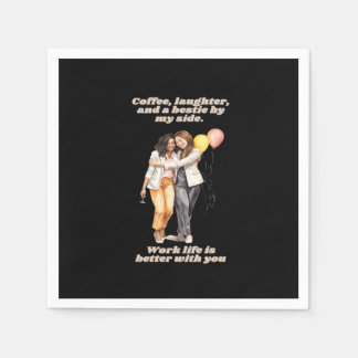 Work Besties Funny Napkins