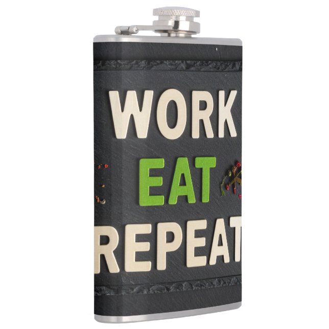 Work eat repeat flask (Right)