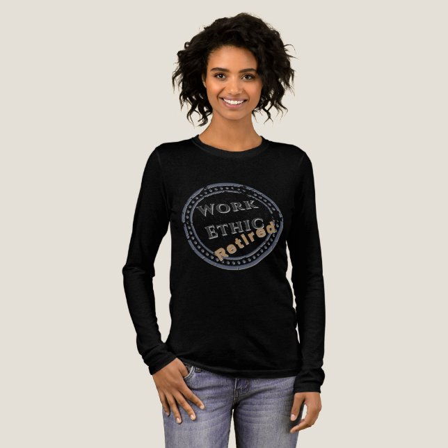 Work Ethic: Retired Tri-Blend Shirt (Full Front)