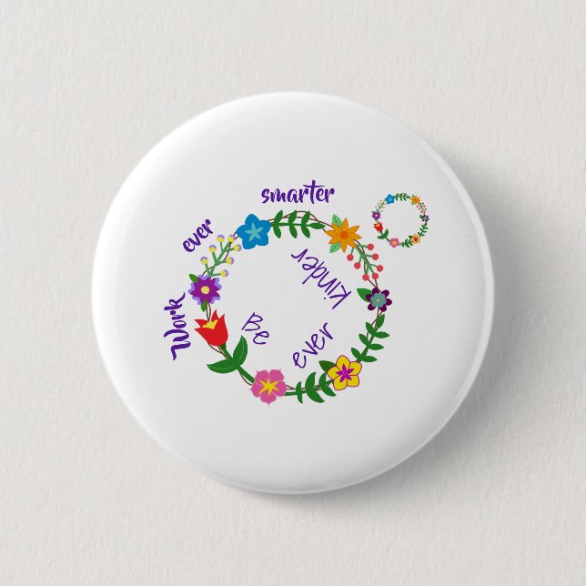 Work ever smarter, Be ever kinder (© Mira) Button (Front)