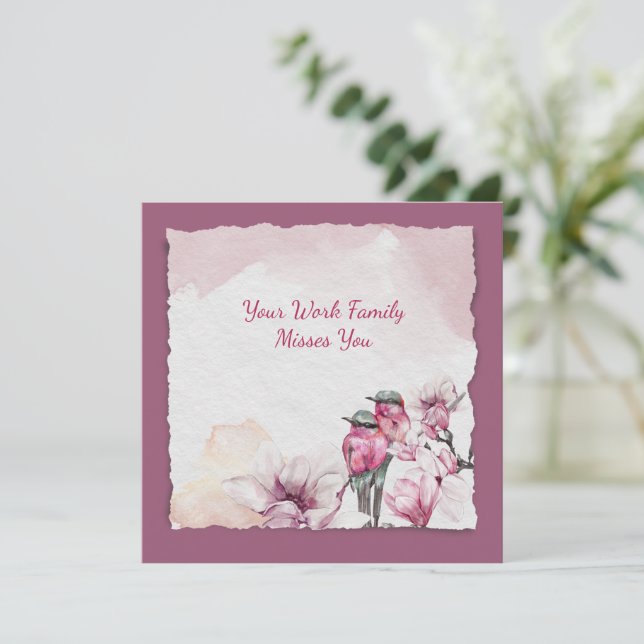 Work Family Misses You Get Well (Standing Front)