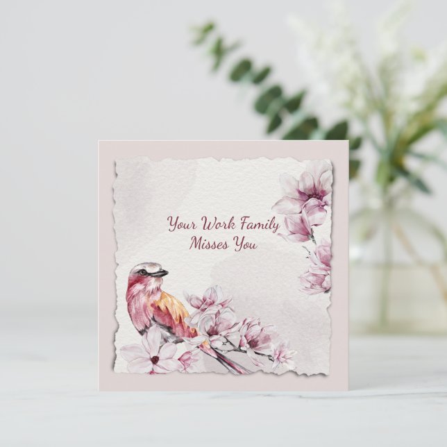 Work Family Misses You Get Well (Standing Front)