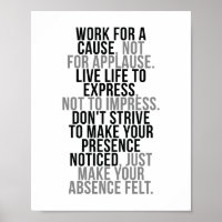 For A Cause Posters & Prints | Zazzle
