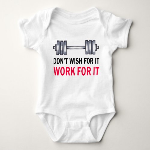 Work For It Baby Bodysuit