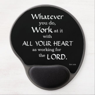 Work for the Lord - Gel Mousepad in Black