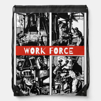 work force drawstring bag