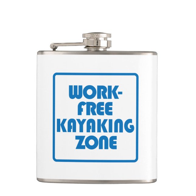 Work Free Kayaking Zone Flask (Front)