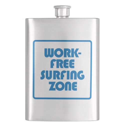 Work Free Surfing Zone Hip Flask