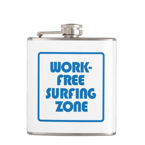 Work Free Surfing Zone Hip Flask