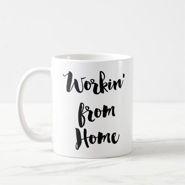 Work from Home Boss Lady Coffee Tea Mug (Left)