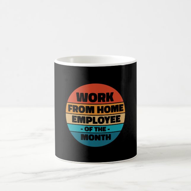 Work From Home Employee - Funny Retro Coffee Mug (Center)