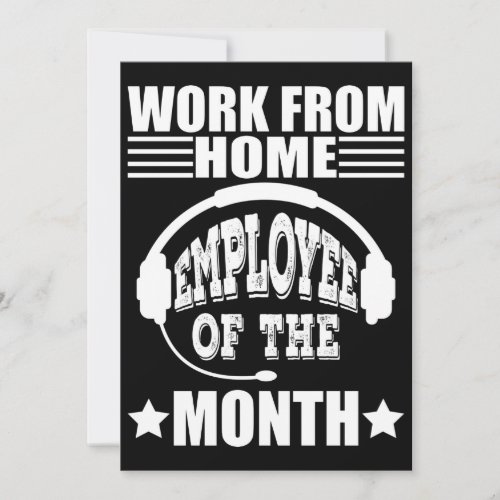 Work From Home Employee Of The Month Announcement