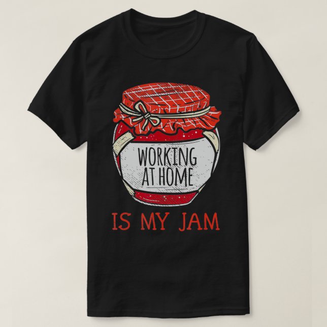 Work From Home Gifts Women  Cute Working At Home I T-Shirt (Design Front)