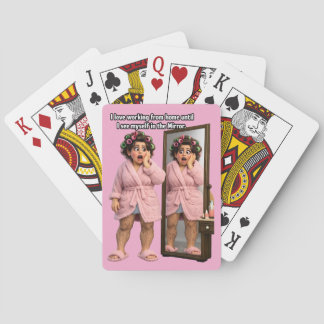 Work from Home Humor Poker Cards