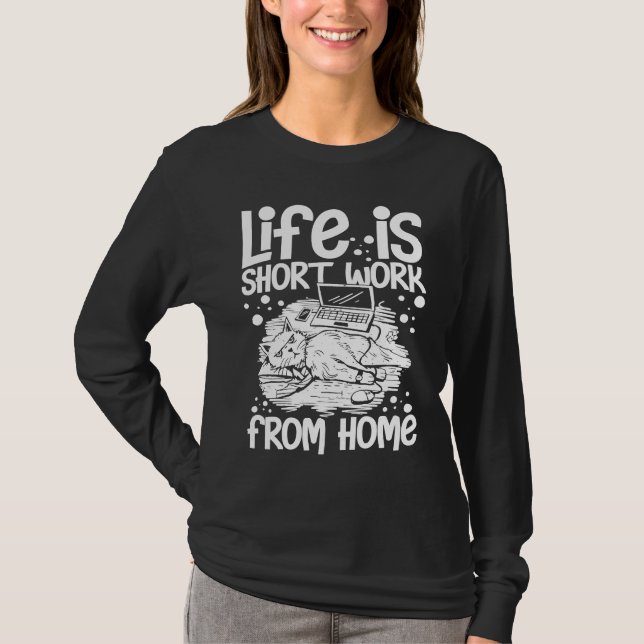 Work From Home Office Job Ideas Business Online De T-Shirt (Front)