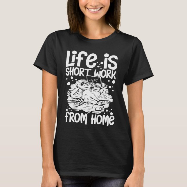 Work From Home Office Job Ideas Business Online De T-Shirt (Front)