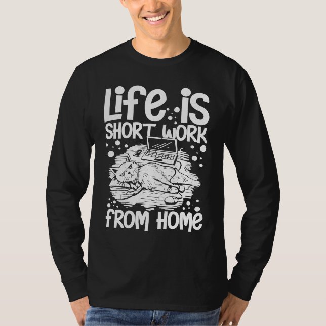 Work From Home Office Job Ideas Business Online De T-Shirt (Front)