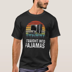 Work From Home Straight Into Pajamas Virtual Emp T-Shirt