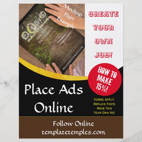 Work From Home using Pre Make Templates Flyer