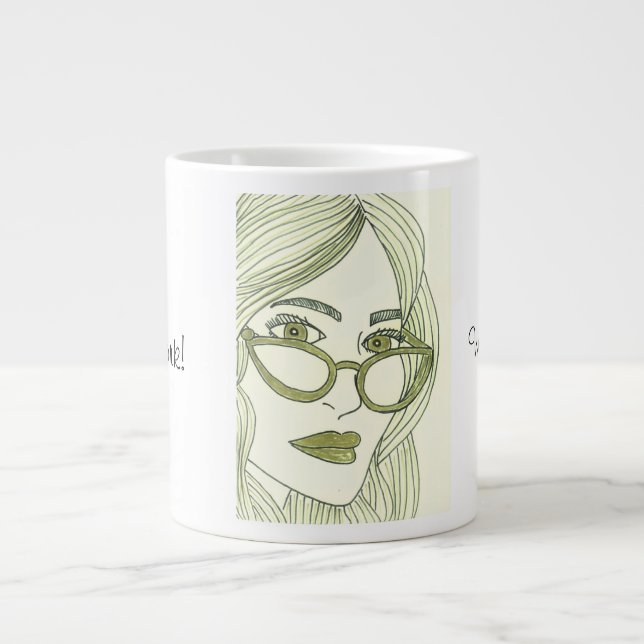 Work Giant Coffee Mug (Front)