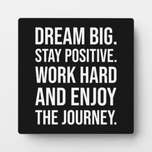 Work Hard And Enjoy The Journey - Gym, Hustle Plaque