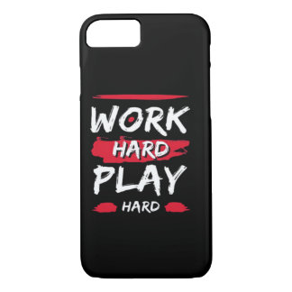Work Hard And Play Hard Premium iPhone 8/7 Case