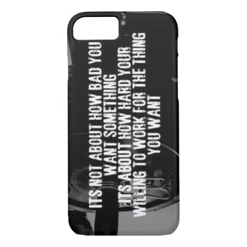 Work Hard - Bodybuilding Workout Motivational Iphone 8/7 Case by physicalculture at Zazzle