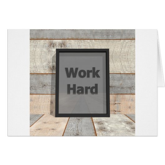 Work hard cards (Front Horizontal)