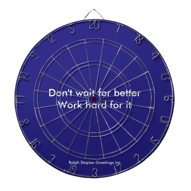 Work Hard Dart Board (Front)