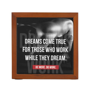 Work Hard - Dreams Come True - Gym Motivational Pencil Holder