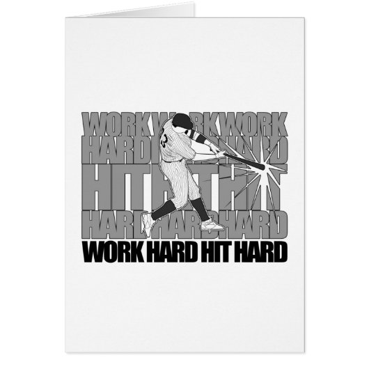 Work Hard Hit Hard Cards (Front)