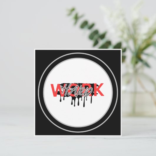 Work Hard Motivational  (Standing Front)