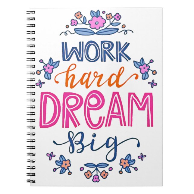 Work hard notebook (Front)
