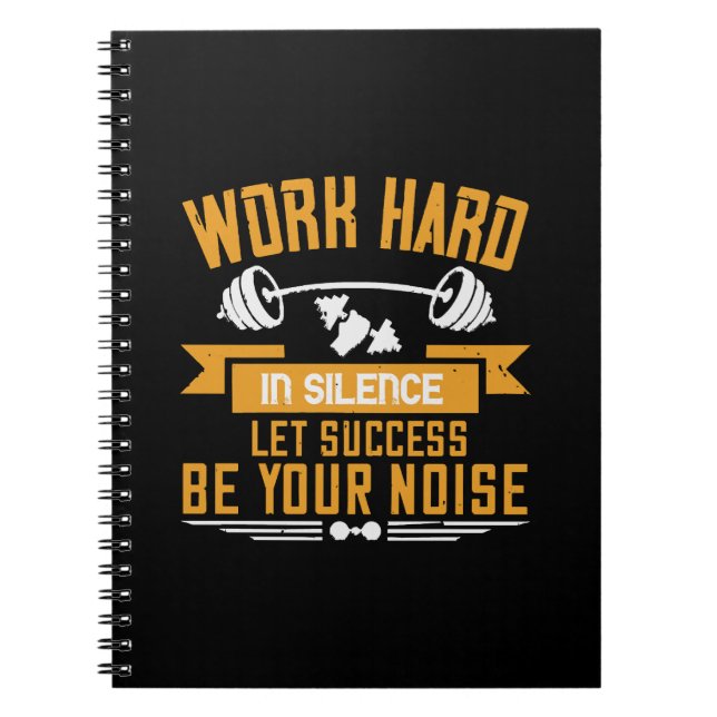 Work hard notebook (Front)