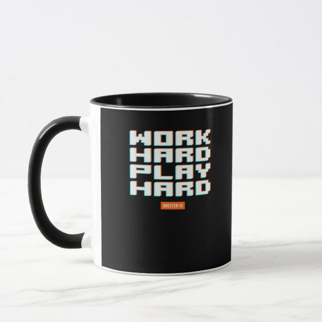 Work Hard Play Hard Classic Sloth Mug (Left)