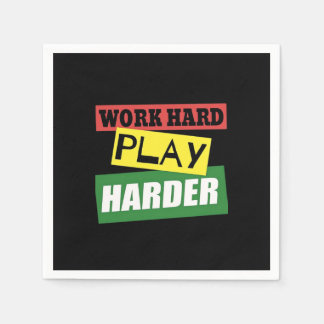 Work Hard Play Hard Essential Trend Napkins