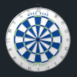 "WORK HARD PLAY HARD" Office Game Room Blue/Green  Dart Board<br><div class="desc">Want to attract your employees to go into the office? Let them work hard and play hard at the office! Improve your office game room with this dartboard featuring your company's brand colors and the text "WORK HARD" on the top and "PLAY HARD" on the bottom. Encourage your employees to...</div>