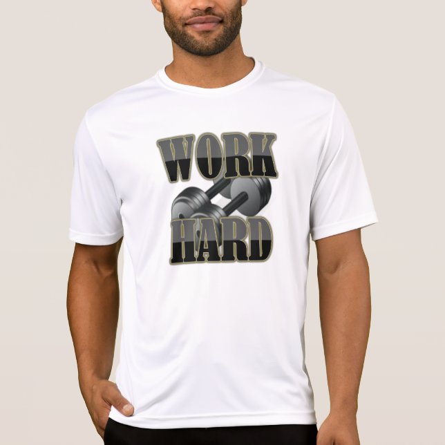 Work Hard, Play Harder Workout Shirt (Front)