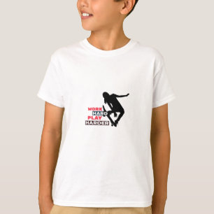 Work Hard Play So Hard Female Skateboarder Classic T-Shirt