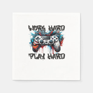Work Hard, Play So Hard - Labor Day Napkins