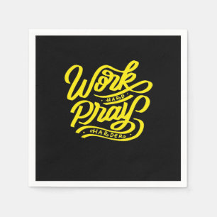 Work Hard Play So Hard Meme - Labor Day Napkins