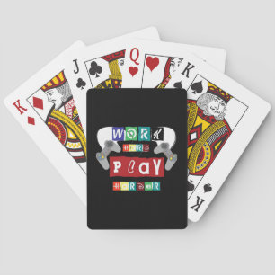 Work Hard Play So Hard Trending Sloth Poker Cards