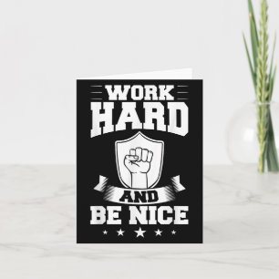 Work Hard Quotes Insration Motivational Saying Card
