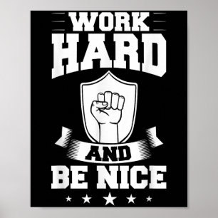Work Hard Quotes Insration Motivational Saying  Poster