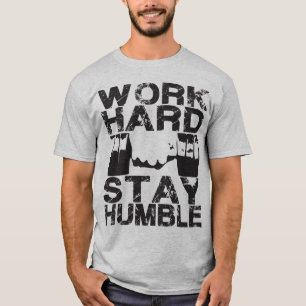 Work Hard Stay Humble - Dumbbell T-Shirt