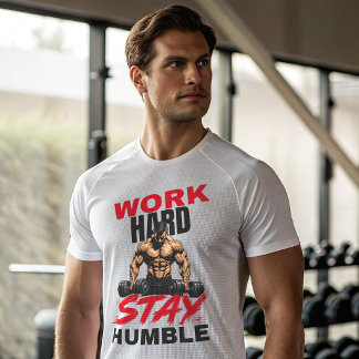 Work Hard Stay Humble Gym T-Shirt | Motivational