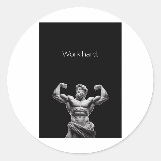 Work Hard Sticker  (Front)