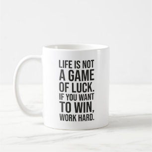 Work Hard To Win - Gym, Hustle, Success, Motivatio Coffee Mug