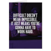 Work Hard - Women's Workout Motivational (Front)