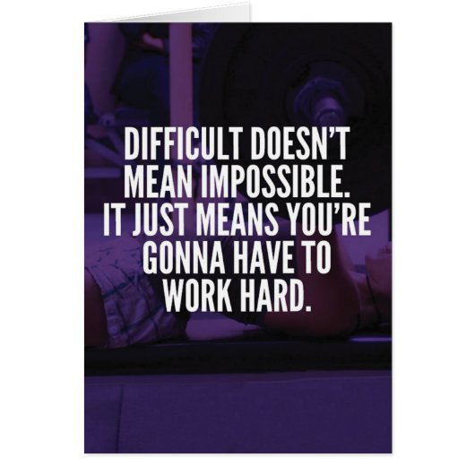 Work Hard - Women's Workout Motivational (Front)